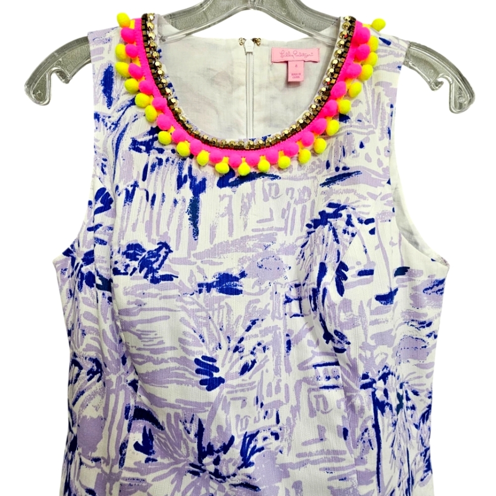 Nwot Lilly Pulitzer Mila Lilac Verban Rock The Dock Sleeveless Resort Dress - Picture 6 of 16